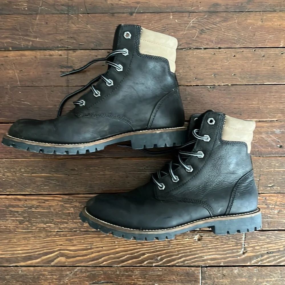 Kodiak black leather waterproof hiking boots men’s 8.5